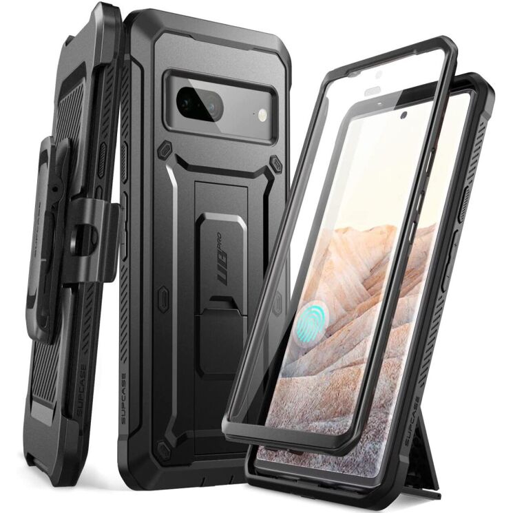 Защитный чехол Supcase Unicorn Beetle PRO Rugged Holster для Google Pixel 7 - Black: фото 1 из 8