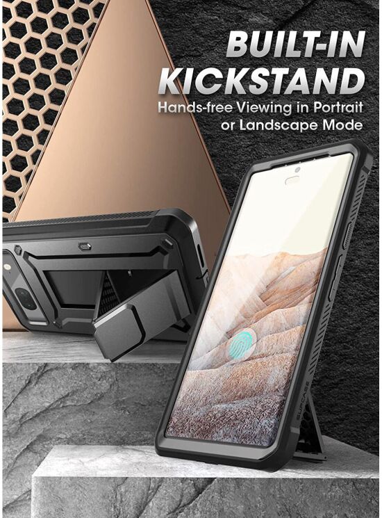 Защитный чехол Supcase Unicorn Beetle PRO Rugged Holster для Google Pixel 7 - Black: фото 5 из 8