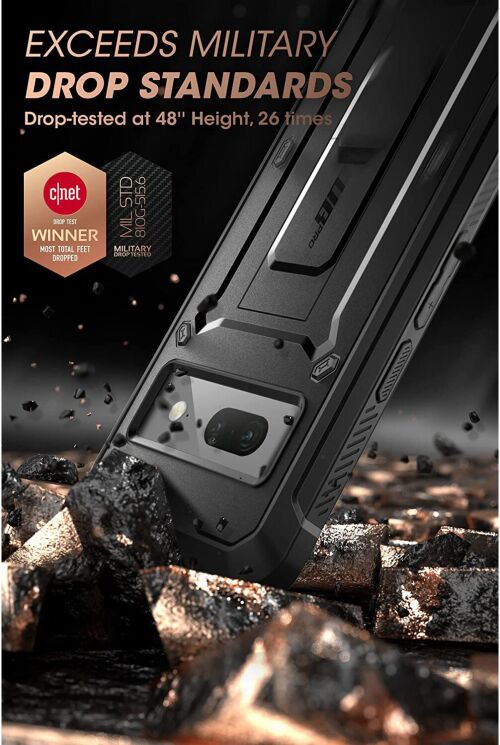 Защитный чехол Supcase Unicorn Beetle PRO Rugged Holster для Google Pixel 7 - Black: фото 4 из 8