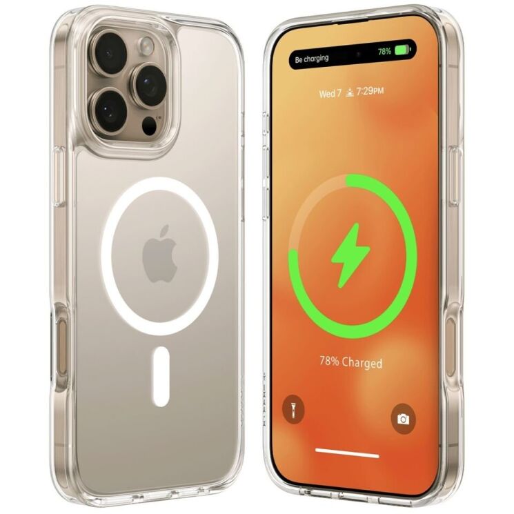 Защитный чехол TORRAS Sparka MagSafe для Apple iPhone 16 Pro Max - Transparent: фото 1 из 13