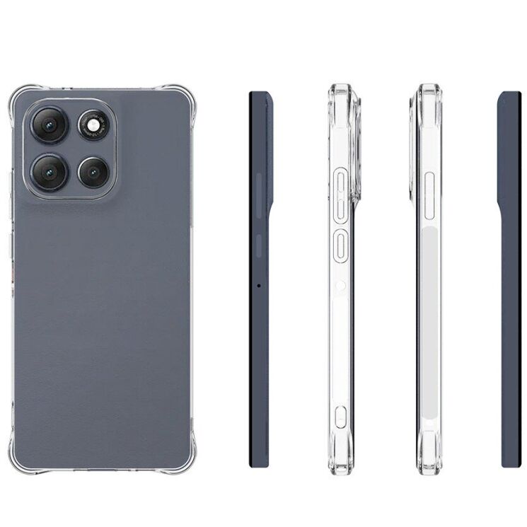 Захисний чохол UniCase AirBag Flow для Motorola Moto G86 Power - Transparent: фото 5 з 5