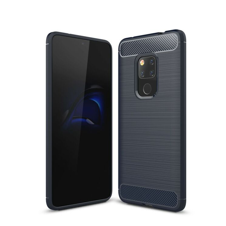 Защитный чехол UniCase Carbon для Huawei Mate 20 - Dark Blue: фото 1 из 8