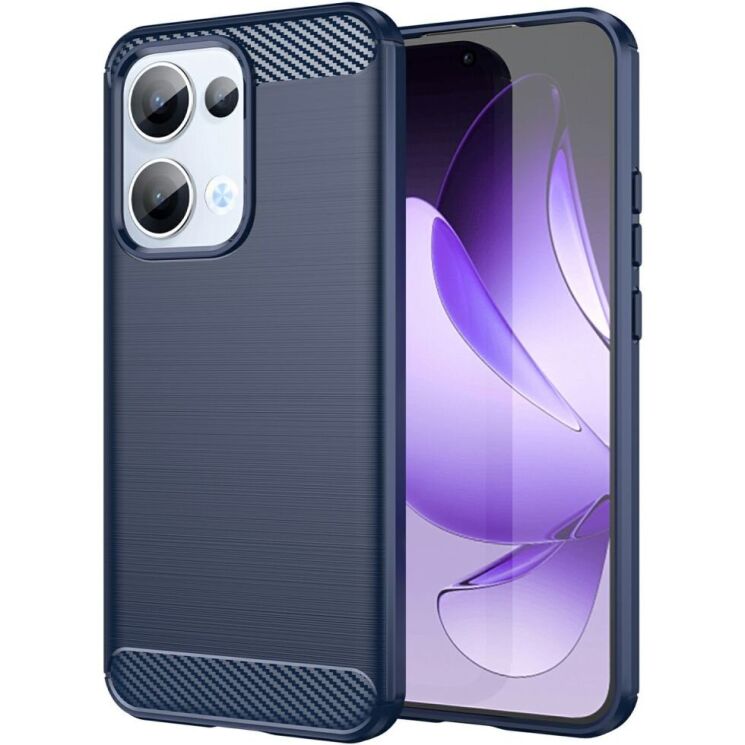 Защитный чехол UniCase Carbon для OPPO Reno 13 5G - Blue: фото 1 из 8