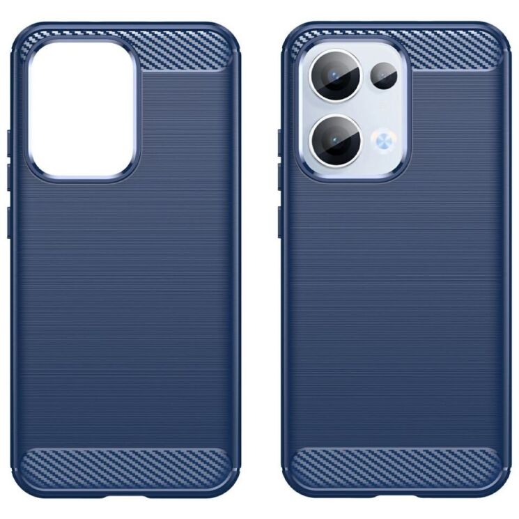 Защитный чехол UniCase Carbon для OPPO Reno 13 5G - Blue: фото 2 из 8