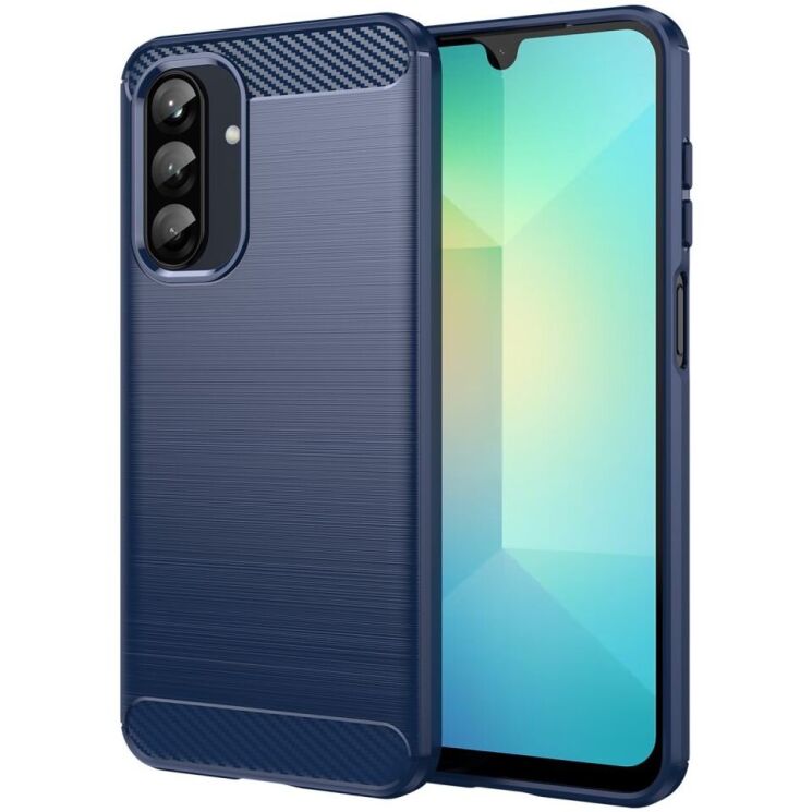 Защитный чехол UniCase Carbon для Samsung Galaxy A26 (A266) - Blue: фото 1 из 8