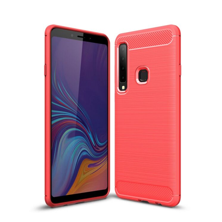 Захисний чохол UniCase Carbon для Samsung Galaxy A9 2018 (A920) - Red: фото 1 з 11