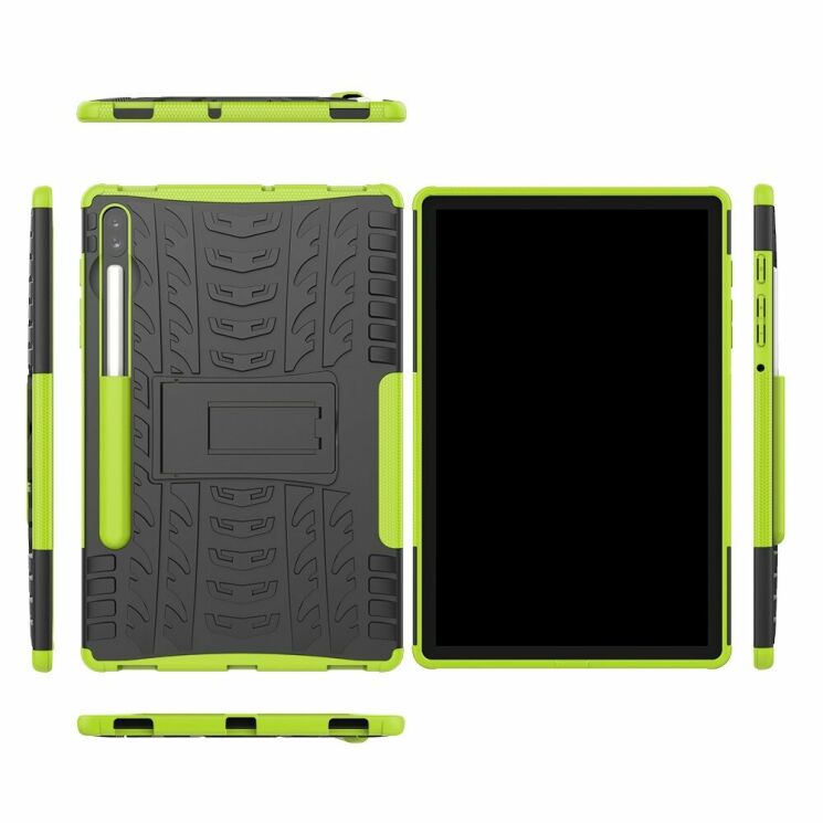 Захисний чохол UniCase Combo для Samsung Galaxy Tab S6 (T860/865) - Green: фото 3 з 9