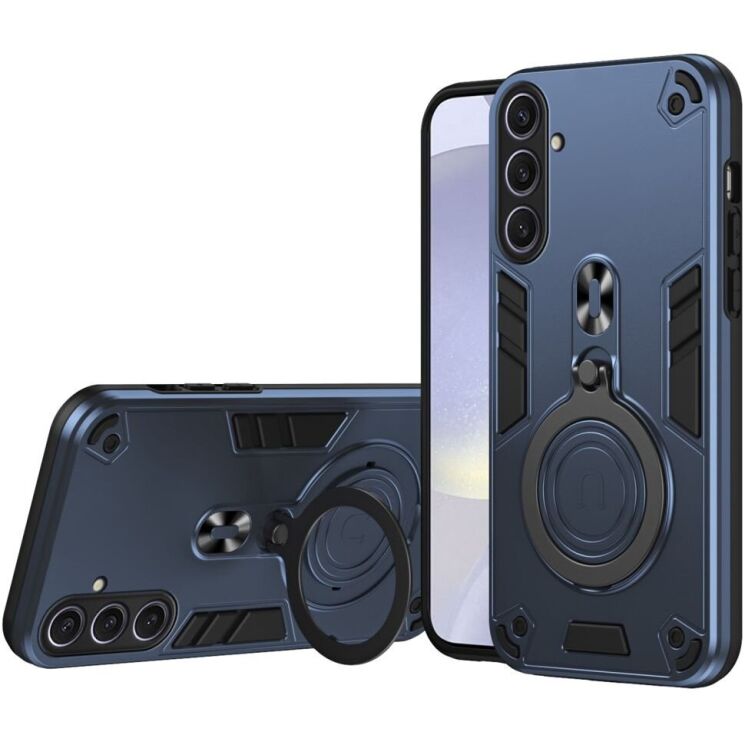 Защитный чехол UniCase Cosmic Armor для Samsung Galaxy S25 Plus (S936) - Blue: фото 1 из 7