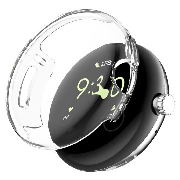 Защитный чехол UniCase Crystal Cover для Google Pixel Watch / Watch 2 - Transparent: фото 1 из 7
