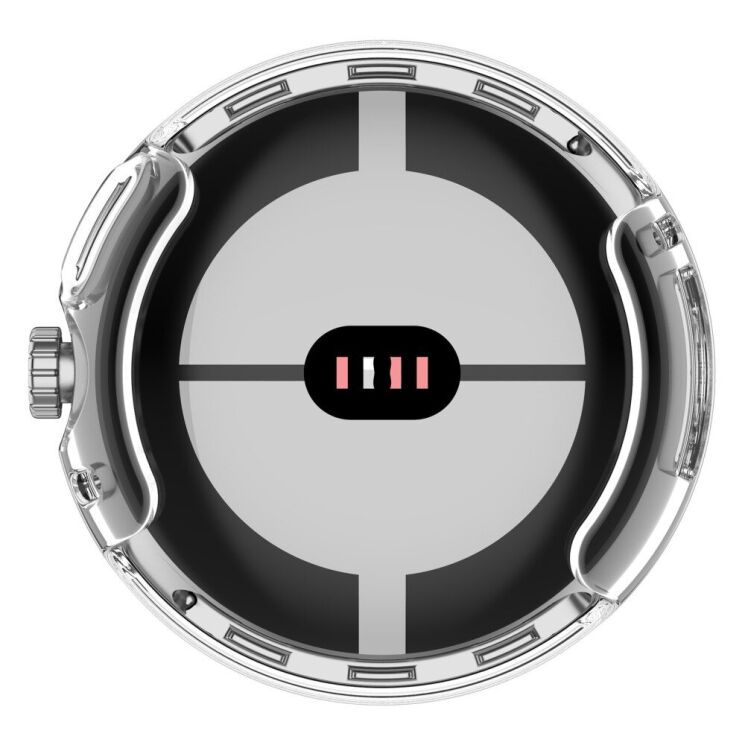 Защитный чехол UniCase Crystal Cover для Google Pixel Watch / Watch 2 - Transparent: фото 6 из 7