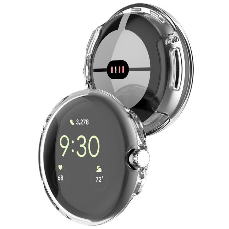 Защитный чехол UniCase Crystal Cover для Google Pixel Watch / Watch 2 - Transparent: фото 7 из 7