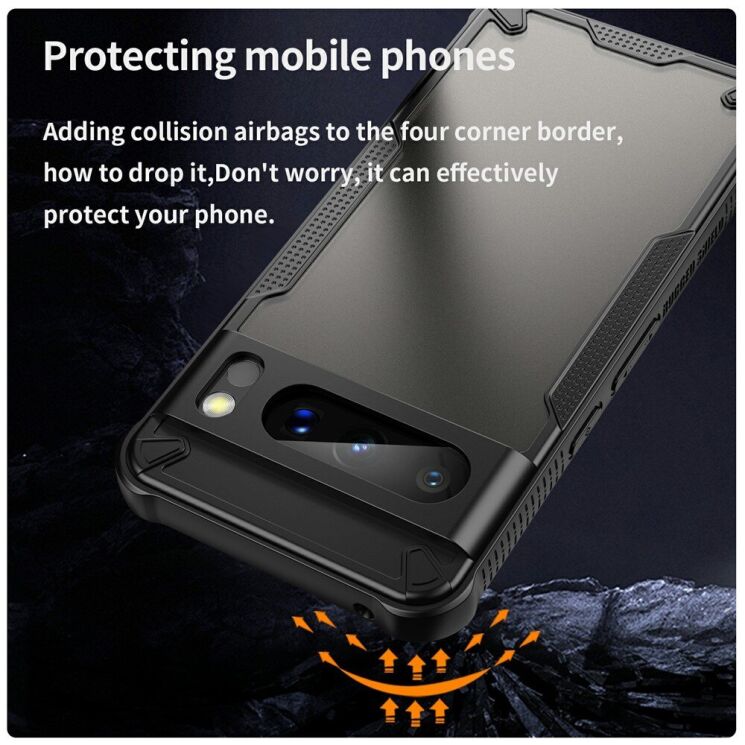 Защитный чехол UniCase Falcon Frame для Google Pixel 8 Pro - Black: фото 3 из 10