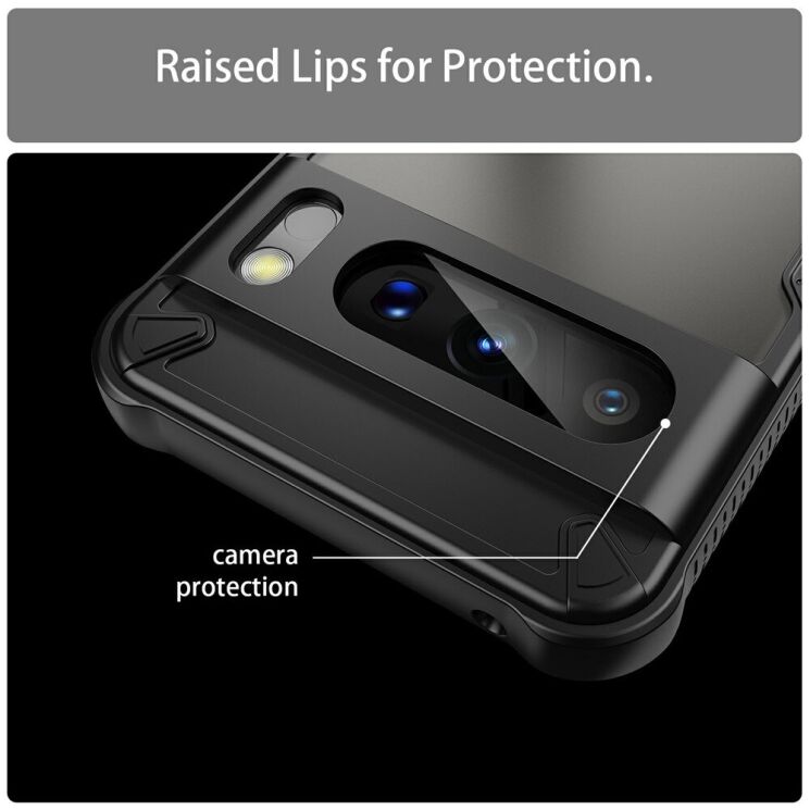 Защитный чехол UniCase Falcon Frame для Google Pixel 8 Pro - Black: фото 6 из 10