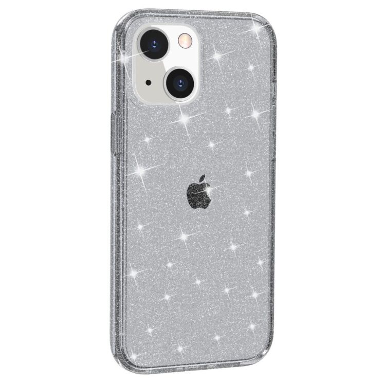 Захисний чохол UniCase Glitter Shell для Apple iPhone 14 - Grey: фото 2 з 9