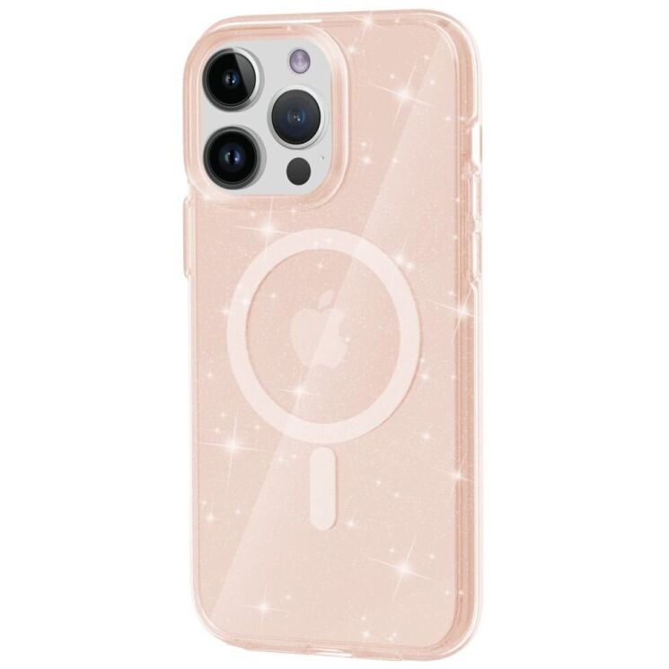 Защитный чехол UniCase Glitter Series MagSafe для Apple iPhone 15 Pro - Gold: фото 2 из 6