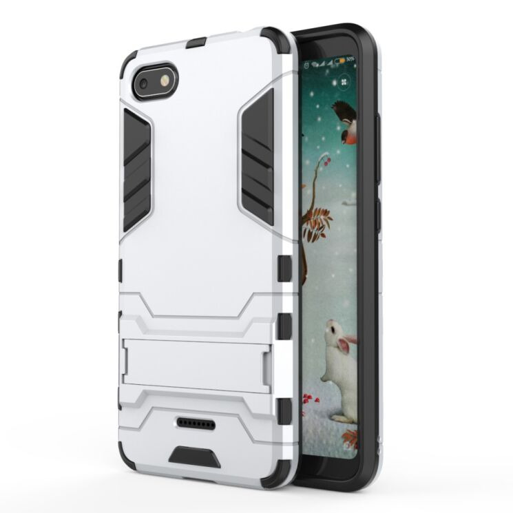 Захисний чохол UniCase Hybrid для Xiaomi Redmi 6A - Silver: фото 2 з 7