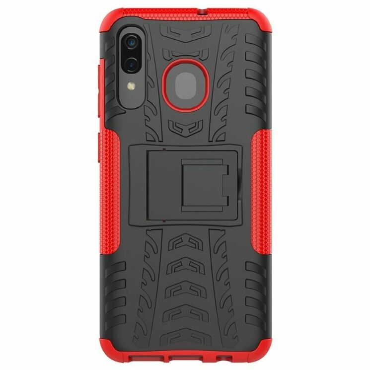 Захисний чохол UniCase Hybrid X для Samsung Galaxy A30 (A305) / A20 (A205) - Red: фото 3 з 8