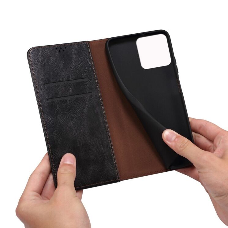 Защитный чехол UniCase Leather Wallet для Apple iPhone 14 Pro - Black: фото 7 из 9