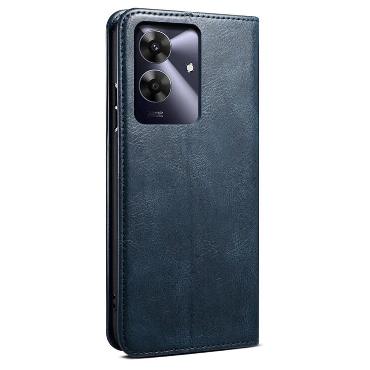 Защитный чехол UniCase Leather Wallet для Realme C63 / Note 60 - Blue: фото 6 из 6