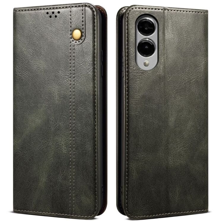 Захисний чохол UniCase Leather Wallet для Samsung Galaxy S25 Edge (S937) - Green: фото 1 з 7