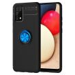 Защитный чехол UniCase Magnetic Ring для Samsung Galaxy A02s (A025) - Black / Blue (230118BL)