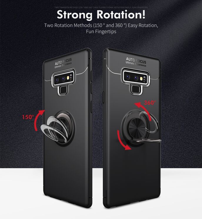Защитный чехол UniCase Magnetic Ring для Samsung Galaxy Note 9 (N960) - Black: фото 8 из 11