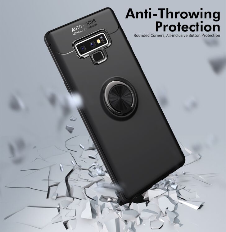 Защитный чехол UniCase Magnetic Ring для Samsung Galaxy Note 9 (N960) - Black / Rose Gold: фото 11 из 11