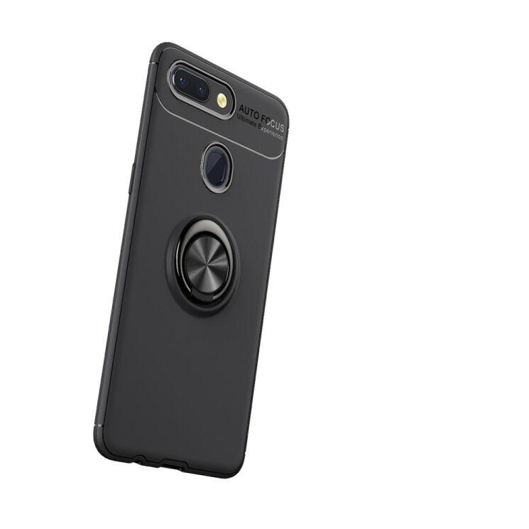 Чехол с магнитным кольцом UniCase Magnetic Ring для Xiaomi Mi 8 Lite - Black: фото 3 из 12