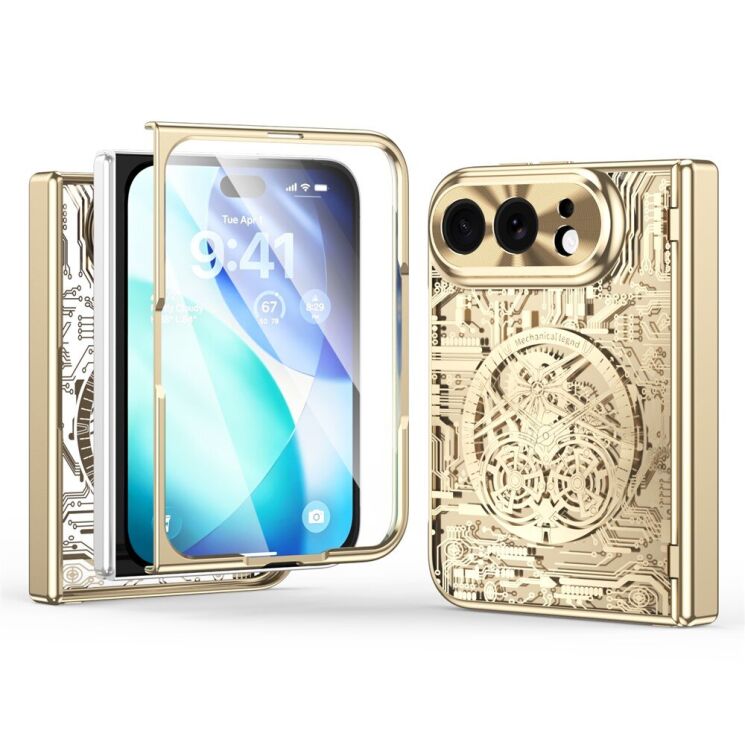 Захисний чохол UniCase Mechanical Legend для iPhone Duo - Gold: фото 1 з 8