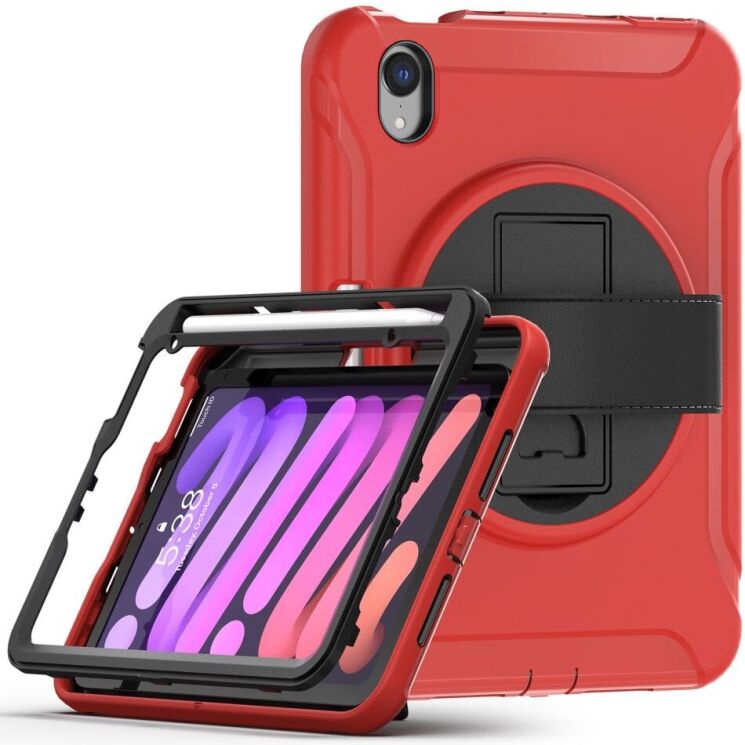 Захисний чохол UniCase Rugged-X для Apple iPad mini 6 / 7 (2021/2024) - Red: фото 3 з 12
