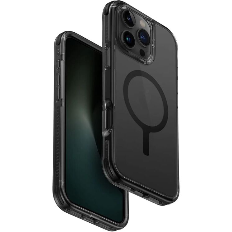 Защитный чехол UNIQ Combat для Apple iPhone 16 Pro Max - Carbon Black: фото 1 из 7