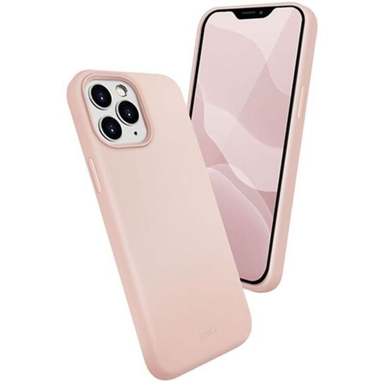 Защитный чехол UNIQ Lino Hue для Apple iPhone 12 Pro Max - Pink: фото 2 из 8