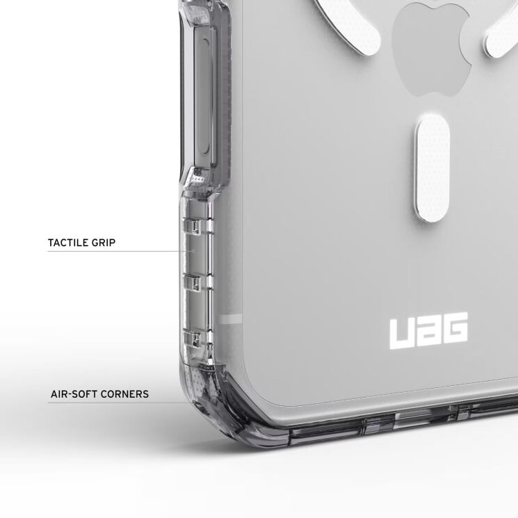 Защитный чехол URBAN ARMOR GEAR Plyo LT Magsafe для iPhone 18 Pro (11459311433B) - Ice / Smoke (440117I) Защитный чехол URBAN ARMOR GEAR Plyo LT Magsafe для iPhone 18 Pro (11459311433B) - Ice / Smoke: фото 8 из 10