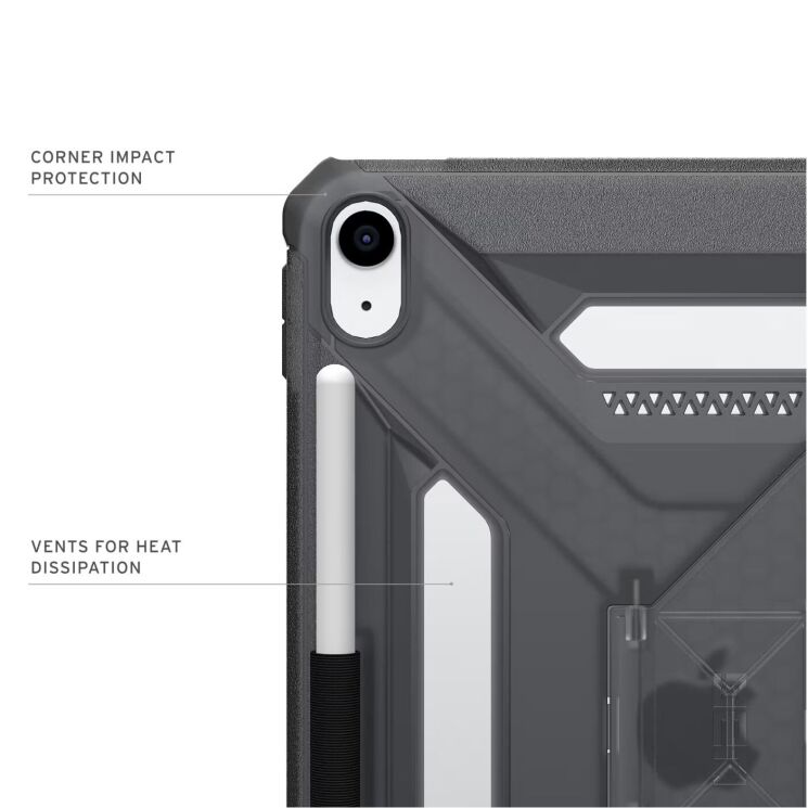 Захисний чохол URBAN ARMOR GEAR Scout Plus для iPad 10.9 (2022) / iPad 11 (2025) - Ash: фото 6 з 7