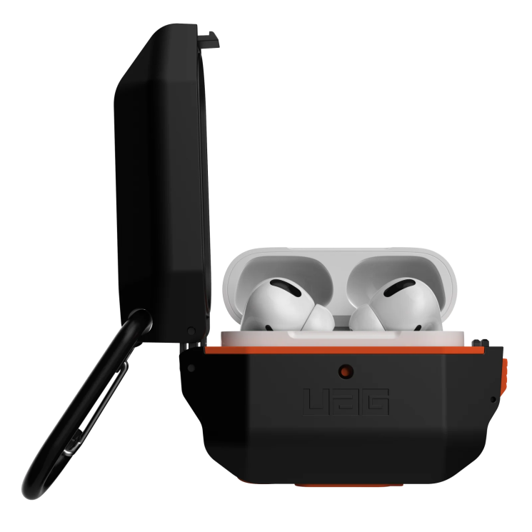 Захисний чохол URBAN ARMOR GEAR (UAG) Hardcase для Apple AirPods Pro - Black/Orange: фото 1 з 8