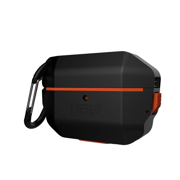 Захисний чохол URBAN ARMOR GEAR (UAG) Hardcase для Apple AirPods Pro - Black/Orange: фото 5 з 8