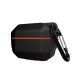 Захисний чохол URBAN ARMOR GEAR (UAG) Hardcase для Apple AirPods Pro - Black/Orange (263221BO). Фото 4 з 8