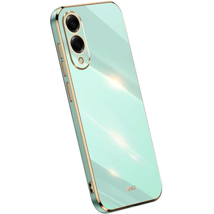 Захисний чохол XINLI Porcelain Design для Samsung Galaxy S25 Edge (S937) - Cyan: фото 1 з 6