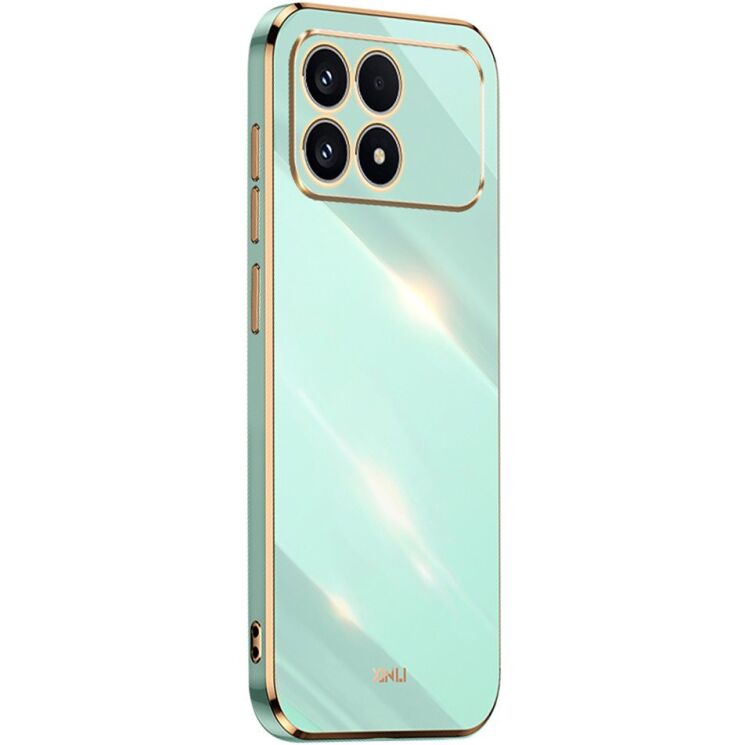 Захисний чохол XINLI Porcelain Design для Xiaomi Poco F8 Pro - Cyan: фото 1 з 6