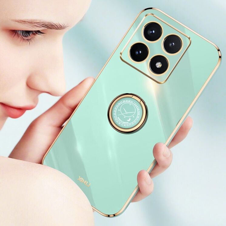 Защитный чехол XINLI Porcelain Ring для Xiaomi 14T - Purple: фото 3 из 5