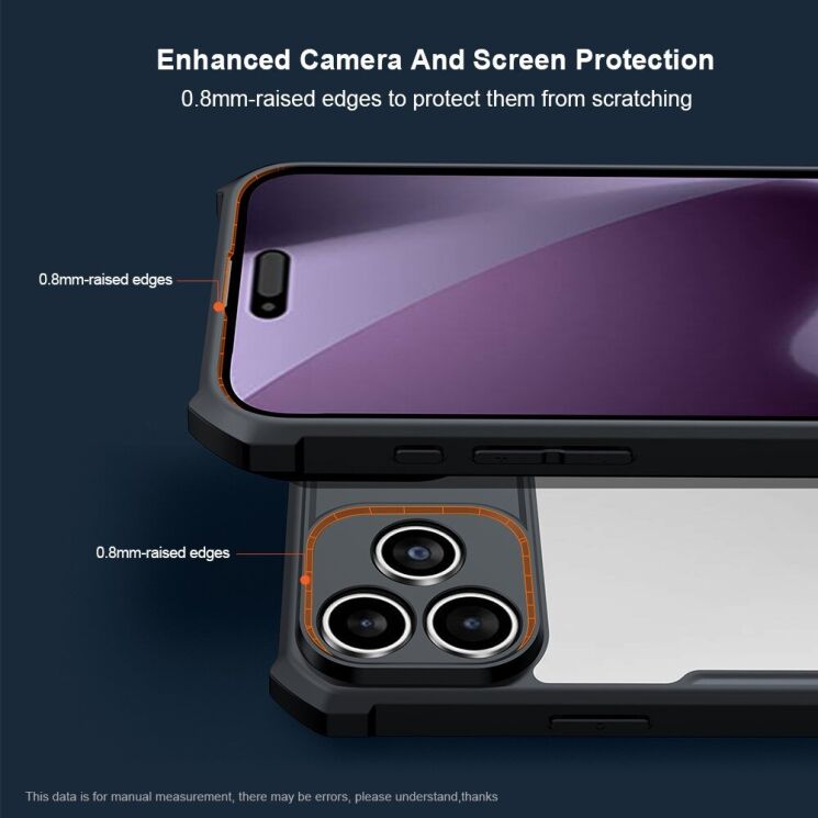 Захисний чохол XUNDD Rugged Case для iPhone 18 Pro - Black: фото 3 з 5