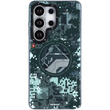 Защитный чехол YOUNGKIT Camouflage Circuit MagSafe для Samsung Galaxy S26 Ultra (S948) - Black: фото 1 из 7