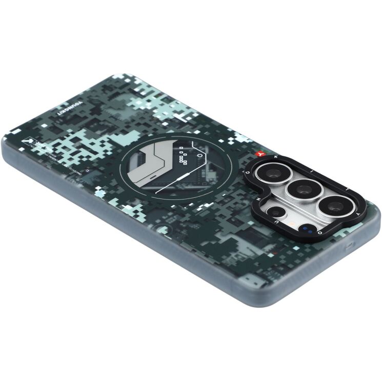 Защитный чехол YOUNGKIT Camouflage Circuit MagSafe для Samsung Galaxy S26 Ultra (S948) - Black (408549A) Защитный чехол YOUNGKIT Camouflage Circuit MagSafe для Samsung Galaxy S26 Ultra (S948) - Black: фото 6 из 7