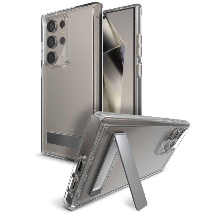Захисний чохол Zagg Gear4 Crystal Palace with Kickstand для Samsung Galaxy S24 Ultra (S928) 702314092 - Clear: фото 1 з 8