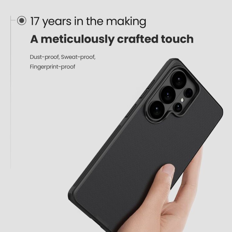 Защитный (PC+TPU) чехол NILLKIN Frosted Shield Pro для Samsung Galaxy S26 Ultra - Black: фото 9 из 19