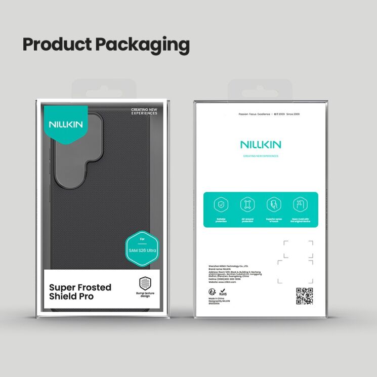 Защитный (PC+TPU) чехол NILLKIN Frosted Shield Pro для Samsung Galaxy S26 Ultra - Black: фото 19 из 19