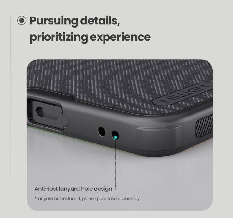 Защитный (PC+TPU) чехол NILLKIN Frosted Shield Pro Magnetic для Samsung Galaxy A57 (A576) - Black: фото 14 из 19