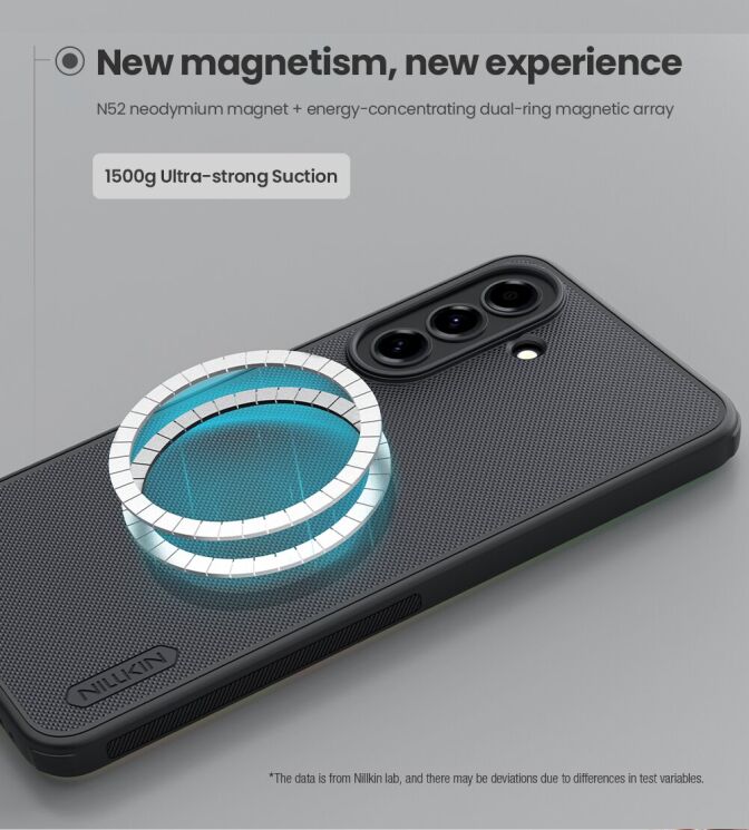 Защитный (PC+TPU) чехол NILLKIN Frosted Shield Pro Magnetic для Samsung Galaxy A57 (A576) - Black: фото 13 из 19