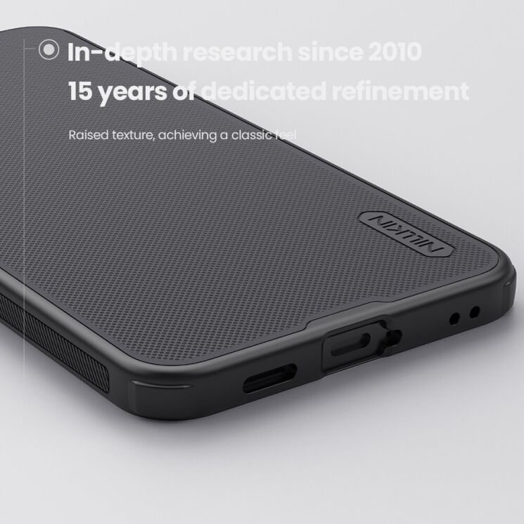 Защитный (PC+TPU) чехол NILLKIN Frosted Shield Pro Magnetic для Samsung Galaxy A57 (A576) - Black: фото 7 из 19