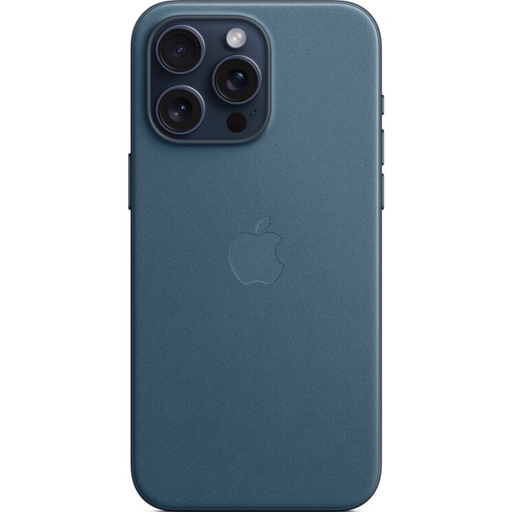 Оригинальный чехол FineWoven MagSafe для Apple iPhone 15 Pro Max (MT4Y3) - Pacific Blue: фото 2 из 10